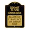 Signmission Do Not Block Driveway Allow 10 Ft Clearance on Either Side Alum Sign, 18" x 24", BG-1824-24168 A-DES-BG-1824-24168 - alternate 1